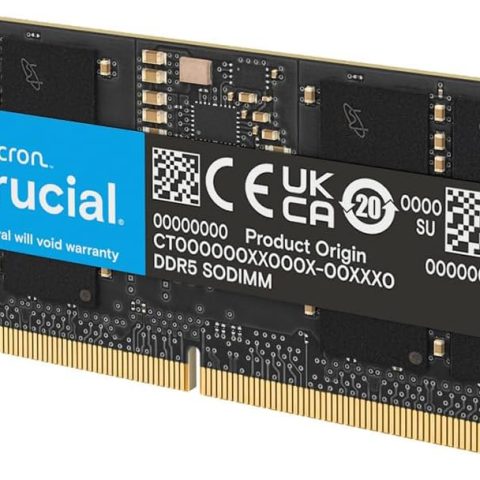 Crucial DDR5-5600 SODIMM 48 GB Kit (2 x 24 GB) CL46