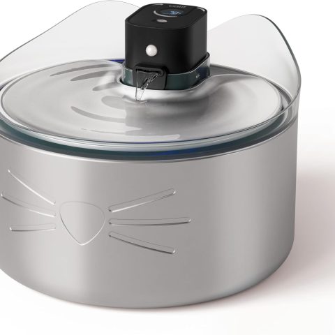 Catit PIXI Edelstahl-Trinkbrunnen XL kabellos mit UVC