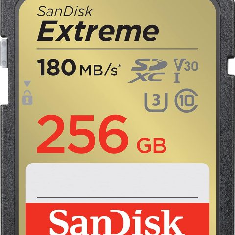 SanDisk Extreme SDXC 256 GB (V30, 180 MB/s)
